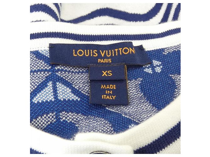 Cárdigan Louis Vuitton Blanco Azul marino - vista 4