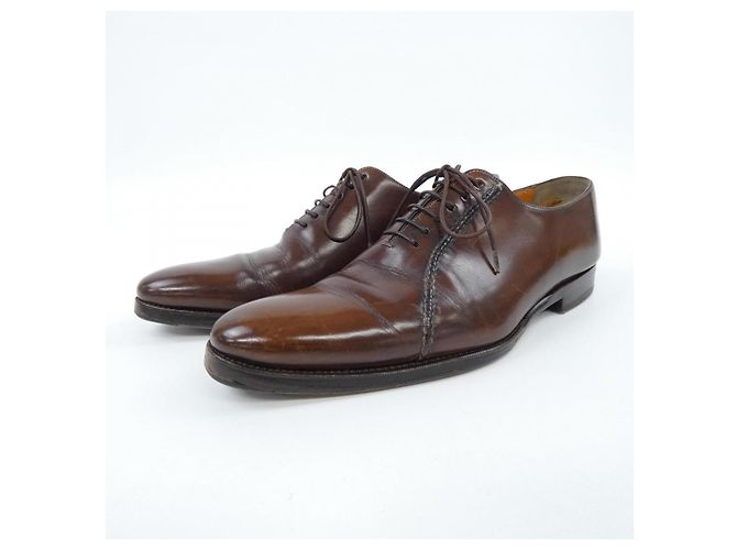 Autre Marque Scarpe in pelle Santoni Marrone - vista 3