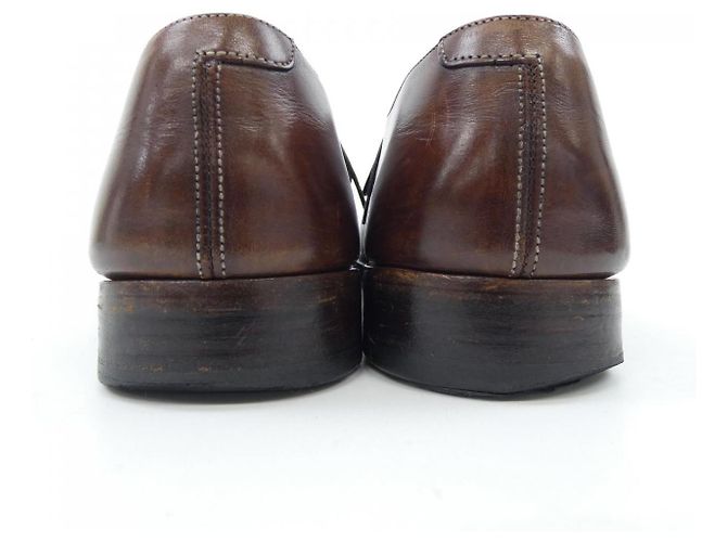 Autre Marque Scarpe in pelle Santoni Marrone - vista 5