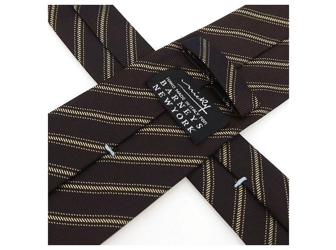 Autre Marque Nicky Silk Tie Brown Navy blue - view 4