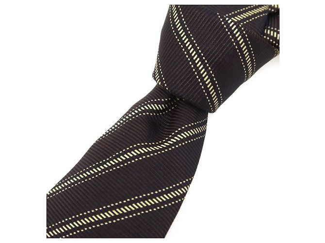 Autre Marque Nicky Silk Tie Brown Navy blue - view 5
