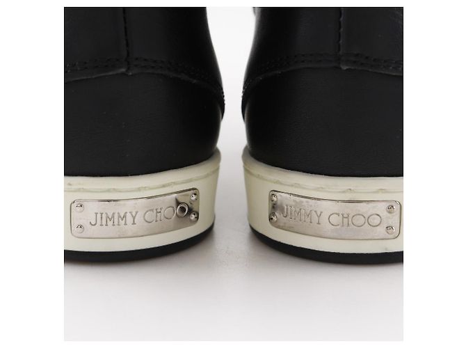 JIMMY CHOO Star Studs Leder-Sneaker Schwarz - Ansicht 11