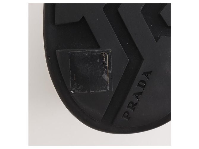 Prada Leder-Sneaker Schwarz - Ansicht 12