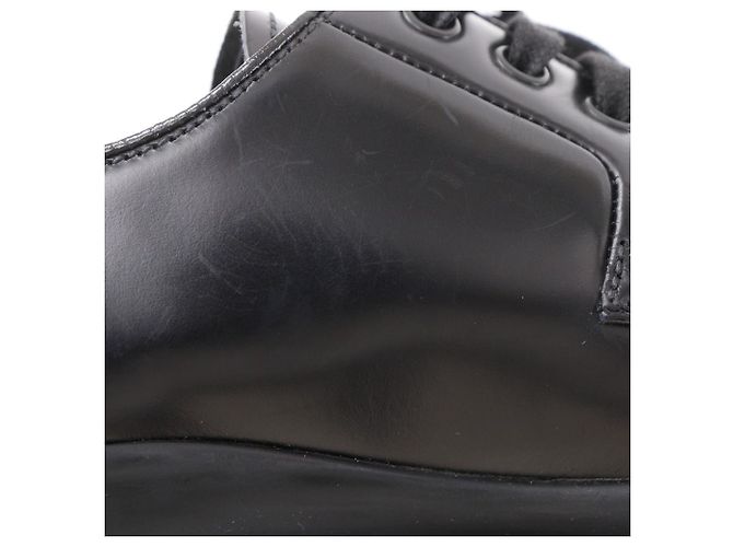 Prada Leder-Sneaker Schwarz - Ansicht 13