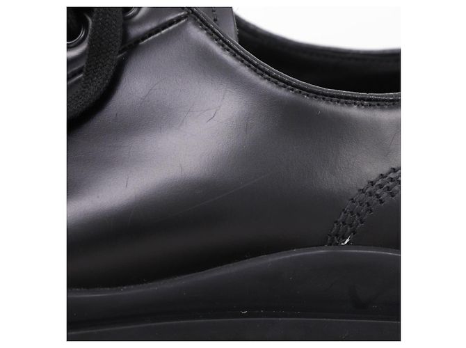 Prada Leder-Sneaker Schwarz - Ansicht 15