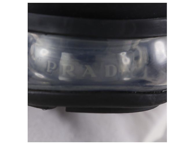 Prada Leder-Sneaker Schwarz - Ansicht 17