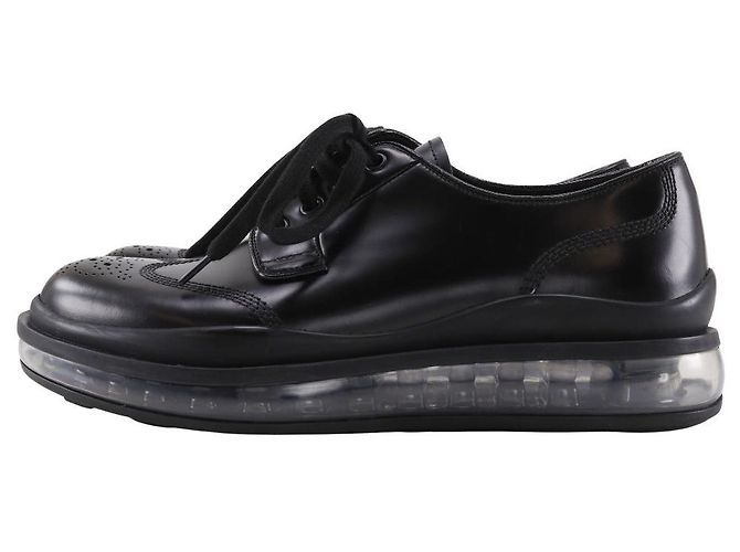 Prada Leder-Sneaker Schwarz - Ansicht 2