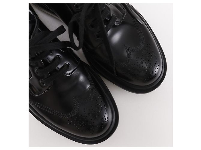 Prada Leder-Sneaker Schwarz - Ansicht 4