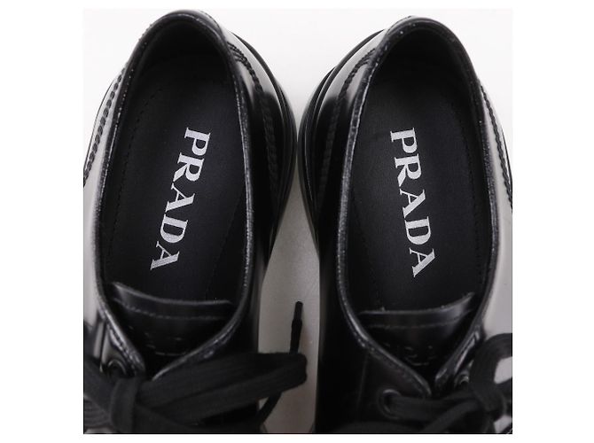 Prada Leder-Sneaker Schwarz - Ansicht 6