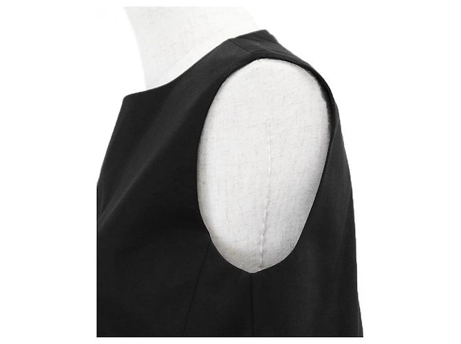 Autre Marque Vestido de algodón YOKO CHAN Negro - vista 11