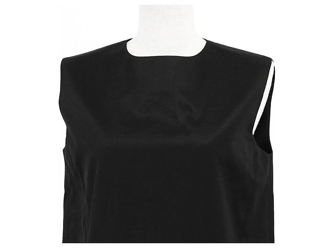 Autre Marque Vestido de algodón YOKO CHAN Negro - vista 2