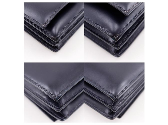Hermès Borsa a tracolla 2way in pelle Box Calf Hermes Blu - vista 4