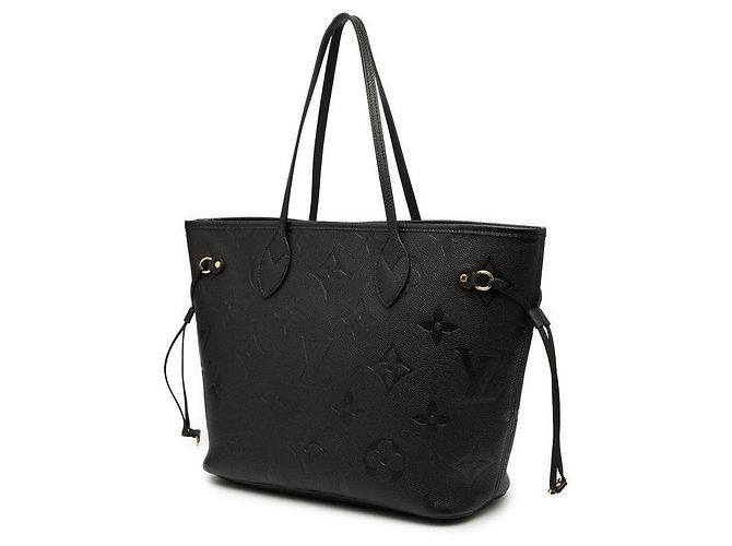 Borsa 2 vie Louis Vuitton Neverfull MM Monogram Empreinte Nero - vista 2