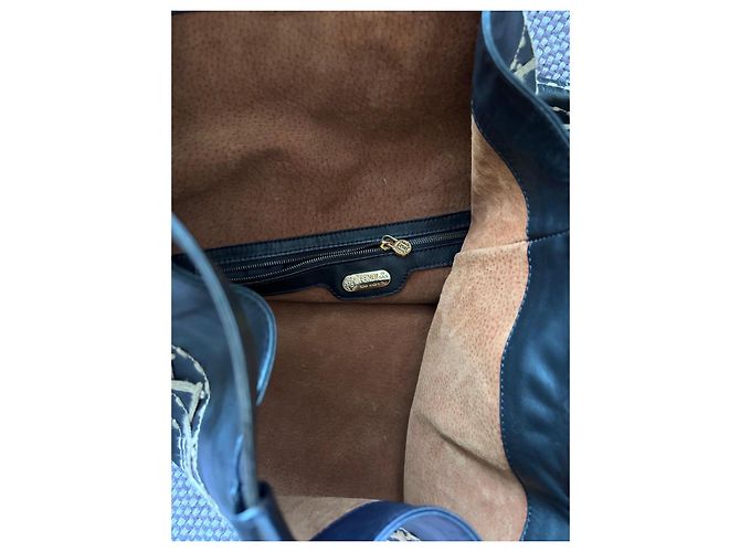 Fendi Zigzag Embroidery Leather Backpack Brown - view 7