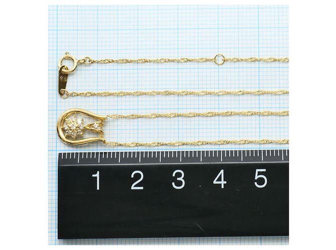 Autre Marque Collana in oro giallo 18K con diamante D'oro - vista 4