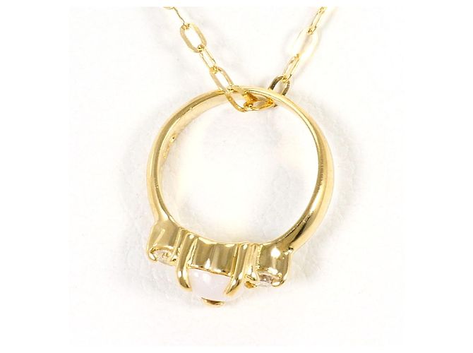 Autre Marque Collana in oro giallo 18K con opale e diamante D'oro - vista 3
