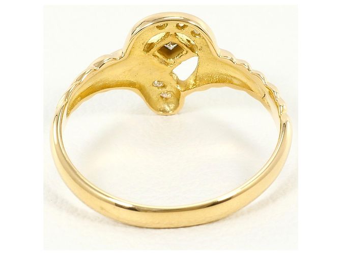 Autre Marque 18K Gelbgold-Ring mit Diamant Golden - Ansicht 3