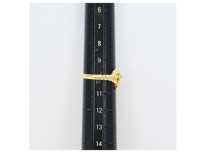 Autre Marque 18K Gelbgold-Ring mit Diamant Golden - Ansicht 7