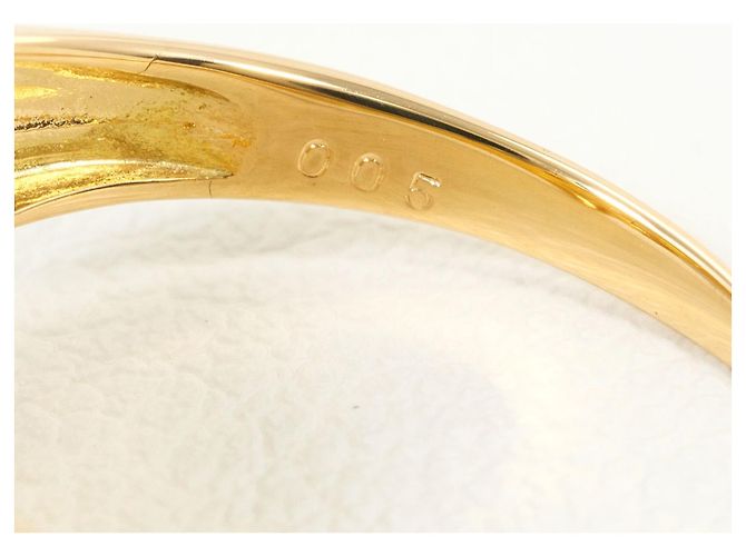 Autre Marque 18K Gelbgold-Ring mit Diamant Golden - Ansicht 4