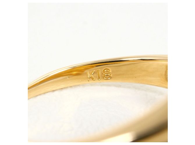 Autre Marque 18K Gelbgold-Ring mit Diamant Golden - Ansicht 5