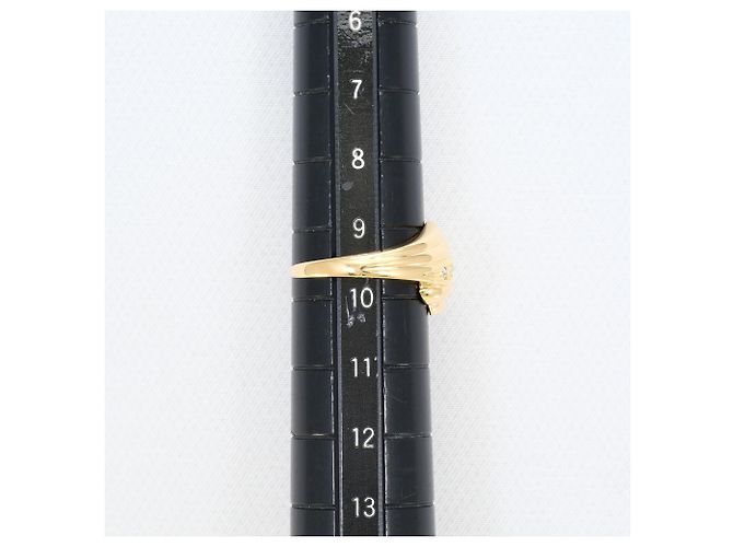 Autre Marque 18K Gelbgold-Ring mit Diamant Golden - Ansicht 7