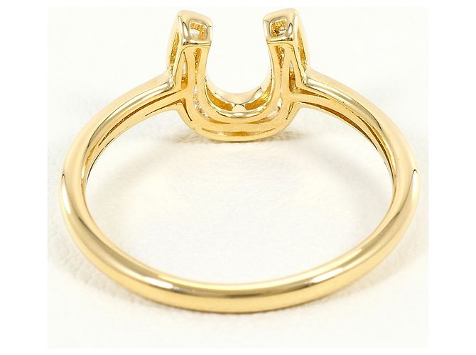 Autre Marque Anello a fascia in oro giallo 18K e diamanti D'oro - vista 3