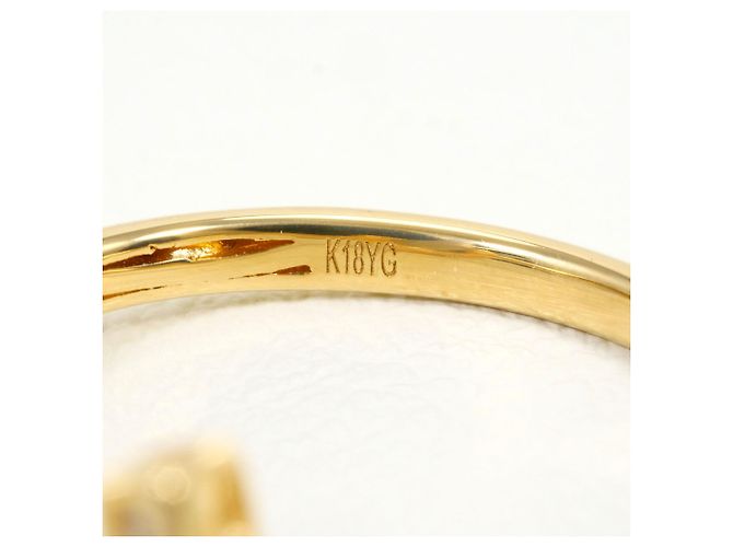 Autre Marque Anello a fascia in oro giallo 18K e diamanti D'oro - vista 4