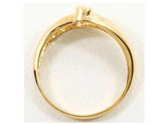 Autre Marque 18K Gelbgold-Ring mit Diamant Golden - Ansicht 2