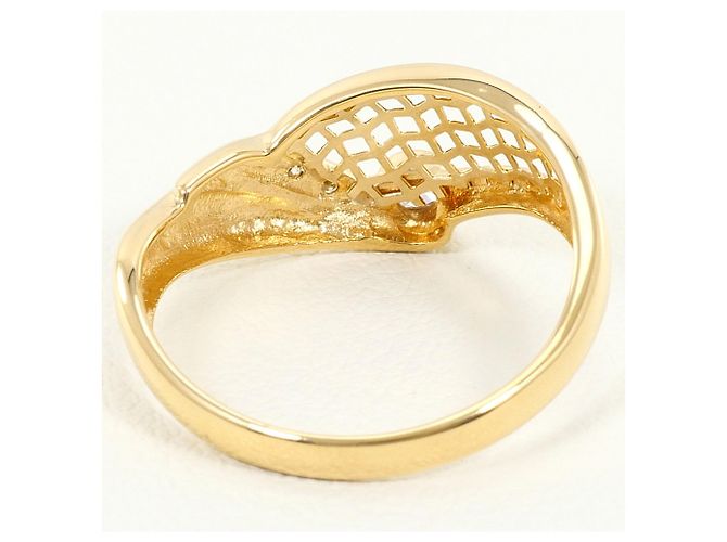 Autre Marque 18K Gelbgold-Ring mit Diamant Golden - Ansicht 3