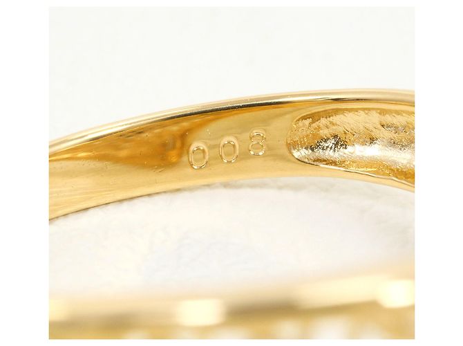 Autre Marque 18K Gelbgold-Ring mit Diamant Golden - Ansicht 5