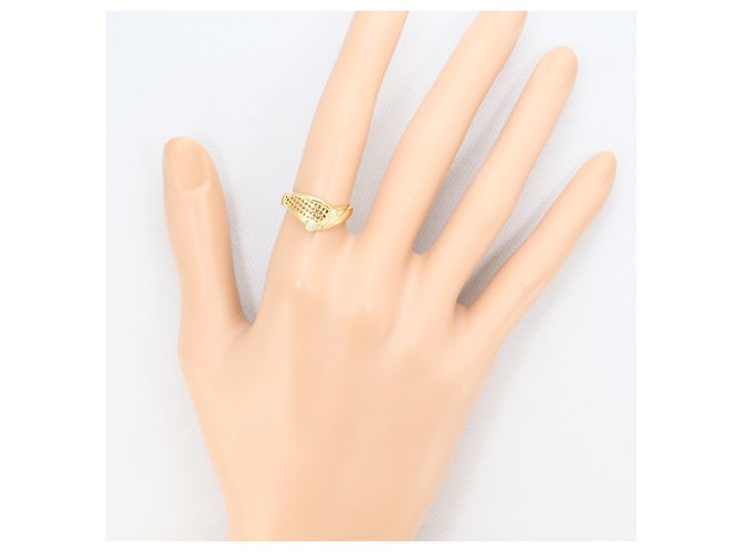 Autre Marque 18K Gelbgold-Ring mit Diamant Golden - Ansicht 6