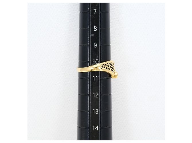 Autre Marque 18K Gelbgold-Ring mit Diamant Golden - Ansicht 7