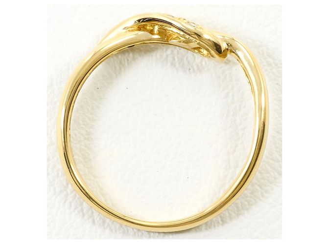 Autre Marque 18K Gelbgold-Ring mit Diamant Golden - Ansicht 2