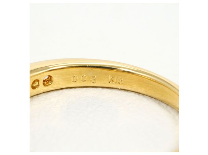 Autre Marque 18K Gelbgold-Ring mit Diamant Golden - Ansicht 4