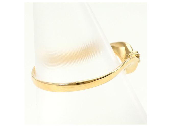 Autre Marque 18K Gelbgold-Ring mit Diamant Golden - Ansicht 2