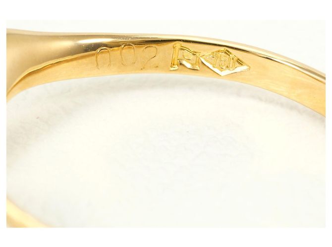 Autre Marque 18K Gelbgold-Ring mit Diamant Golden - Ansicht 4