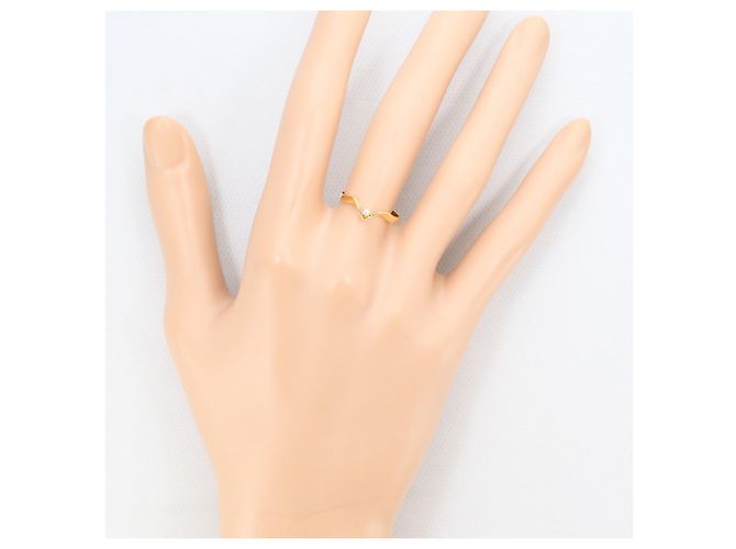 Autre Marque 18K Gelbgold-Ring mit Diamant Golden - Ansicht 5