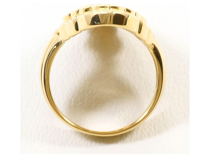 Autre Marque 18K Gelbgold-Ring mit Diamant Golden - Ansicht 3