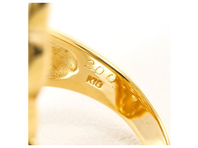 Autre Marque 18K Gelbgold-Ring mit Diamant Golden - Ansicht 5