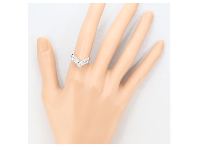 Autre Marque PT850 Platinring mit Diamant - Ansicht 6