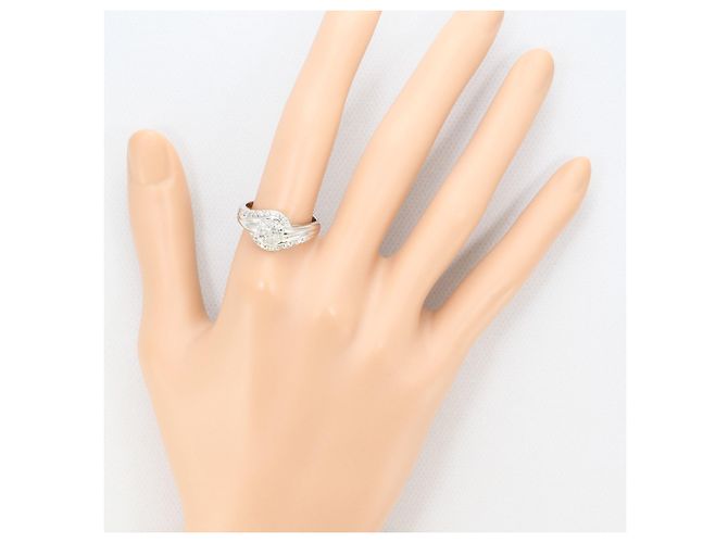 Autre Marque PT900 Platinring mit Diamant - Ansicht 6