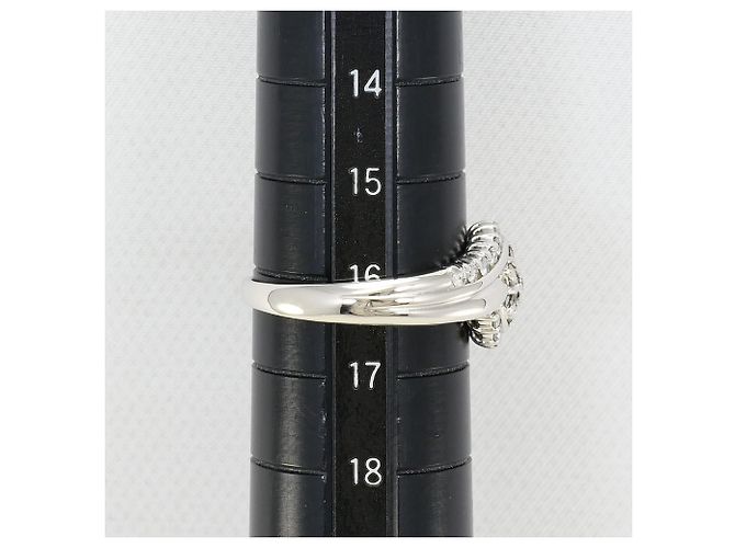 Autre Marque PT900 Platinring mit Diamant - Ansicht 7