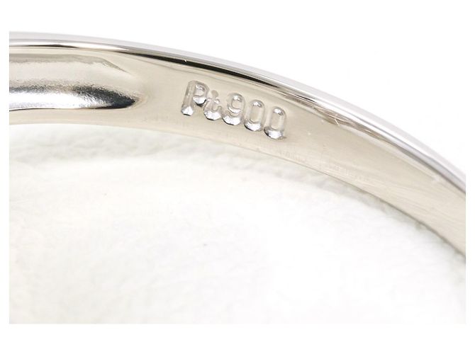 Autre Marque PT900 Platinring mit Diamant - Ansicht 5