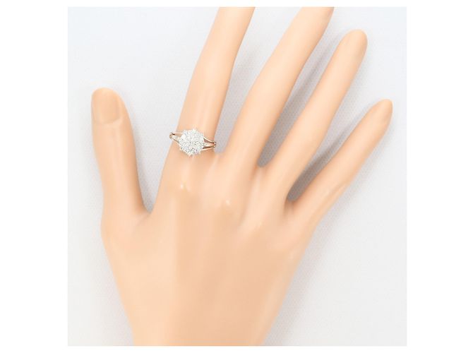 Autre Marque PT900 Platinring mit Diamant - Ansicht 7