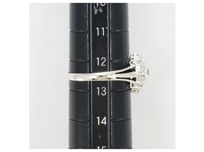 Autre Marque PT900 Platinring mit Diamant - Ansicht 8