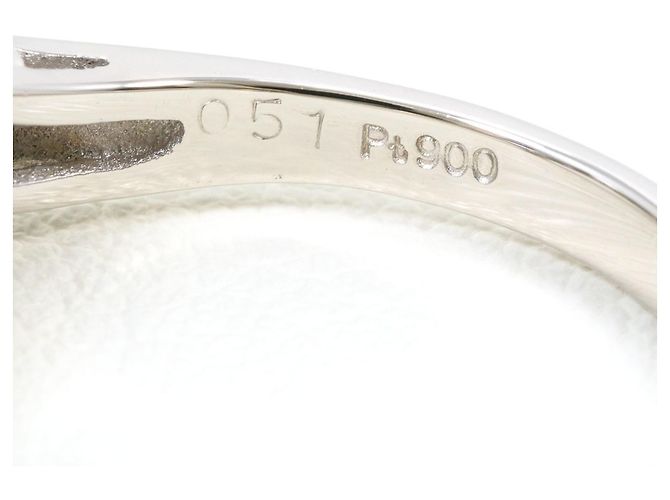 Autre Marque Anello a fascia in platino con diamante - vista 5