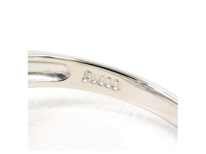 Autre Marque Platinring mit Diamant - Ansicht 5