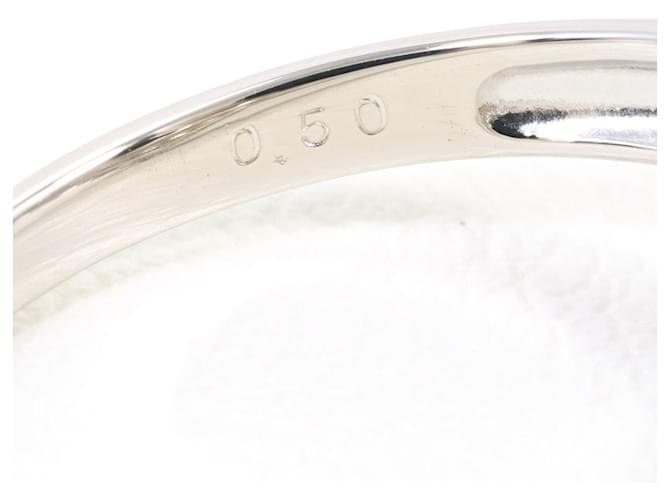 Autre Marque Platinring mit Diamant - Ansicht 6