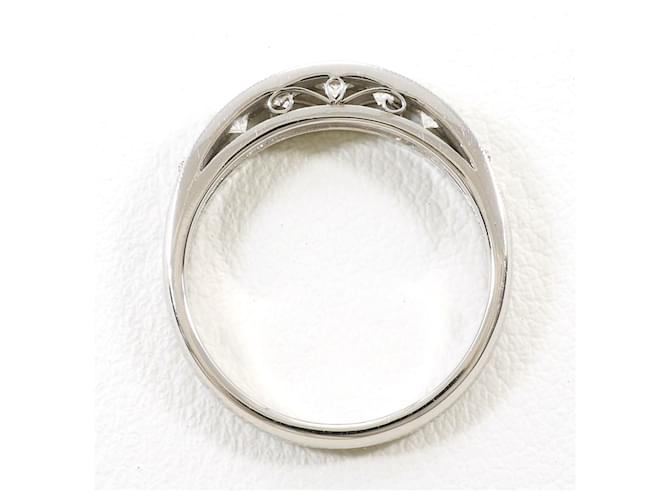 Autre Marque Platinring mit Diamant - Ansicht 3