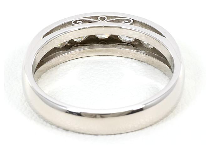 Autre Marque Platinring mit Diamant - Ansicht 4